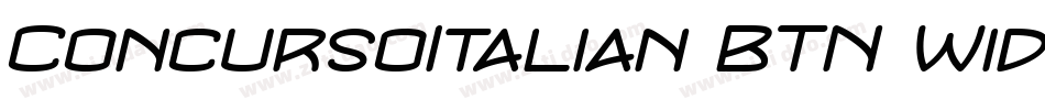 ConcursoItalian BTN Wide字体转换